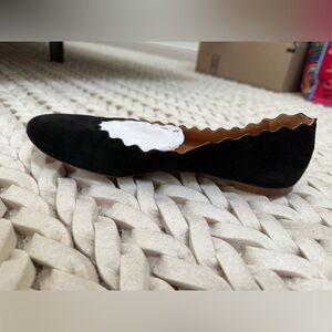 Chloe Black Loafers with Unique Wavy Sole